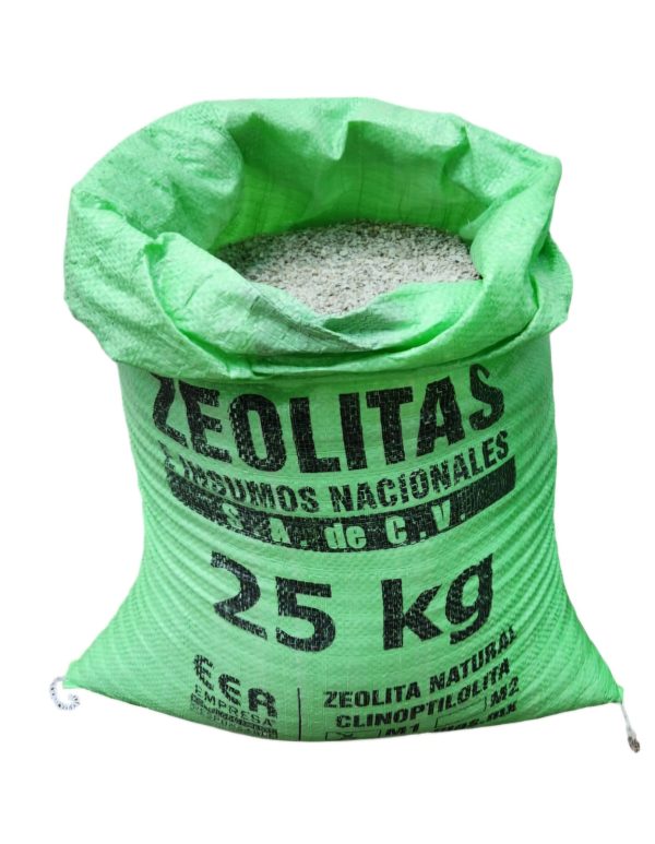 Zeolita Natural Clinoptilolita, Bulto de 25 kgs Tipo M2 Gruesa