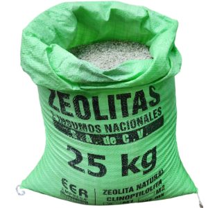 Zeolita Natural Clinoptilolita, Bulto de 25 kgs Tipo M1